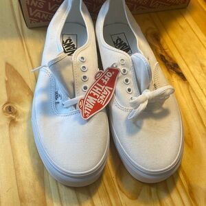 NWT white vans